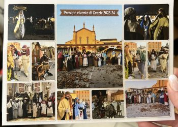 Grazie, il presepe vivente diventa cartolina