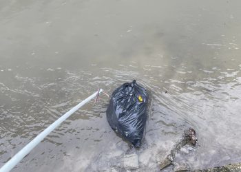 Redondesco: sacco di rifiuti gettato nel canale e recuperato dal vicesindaco