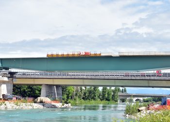 Tav, completato l’impalcato del viadotto sul Mincio a Peschiera