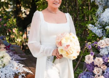 Castiglione delle Stiviere, un’estate in copertina per Atelier Emè: Simona Ventura sposa