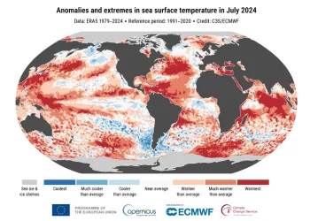 Clima, Copernicus: 2024 verso l’anno più caldo di sempre