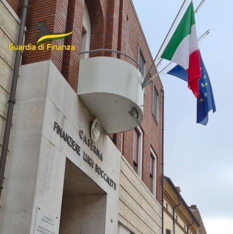 Uno scorcio della sede della finanza di Mantova