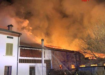 Devastante incendio nel fienile: salva l’abitazione ma muore il cane