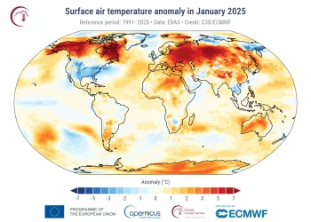 Gennaio 2025 da record: è il più caldo mai registrato nella storia