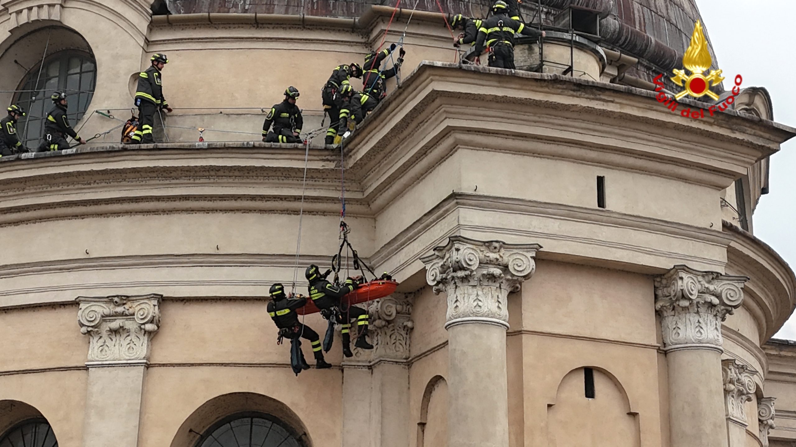 Un momento delle esercitazioni