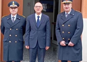 Il prefetto in visita alla tenenza della guardia di finanza di Suzzara