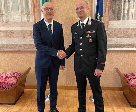 Carabinieri, il nuovo comandante provinciale di Mantova è il colonnello Vigliotta