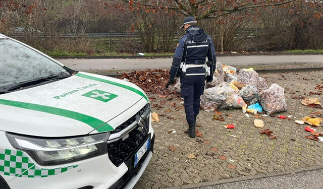 RIFIUTI IN STRADA LEGNAGHESE  e AREA SUPERMERCATI: RAFFICa DI MULTE DA PARTE DELLA POLIZIA LOCALE