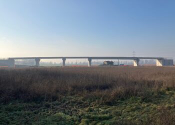 Raddoppio Piadena-Mantova: terminata la struttura del cavalcaferrovia di Marcaria