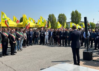Coldiretti Mantova, inaugurata piazza Paolo Bonomi col ministro Lollobrigida