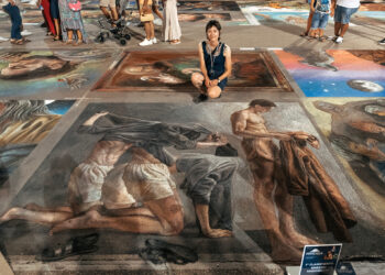 Giulia Monzani fa il bis: è ancora sua la vittoria all’Incontro Nazionale dei Madonnari di Grazie