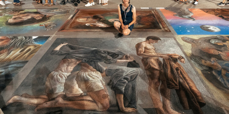Giulia Monzani fa il bis: è ancora sua la vittoria all’Incontro Nazionale dei Madonnari di Grazie