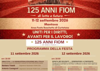 Festa Fiom Cgil 11 e 12 settembre al Boschetto di Curtatone